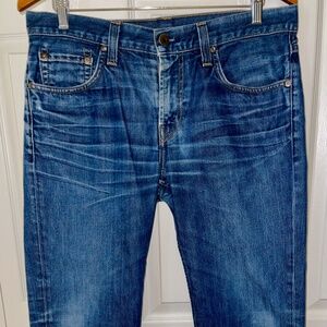 J Brand Jeans Mens 34 W x 26 Ins Medium Blue Kane Slim Straight Leg/Made in USA